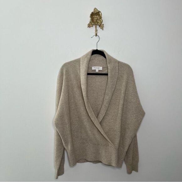 Michael Kors Collection Cashmere Blend Wrap Sweater L - Picture 1 of 6
